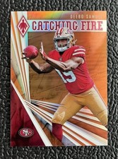 🔥DEEBO SAMUEL 2019 PHOENIX CATCHING FIRE ORANGE ROOKIE REFRACTOR /99!🔥49ERS!