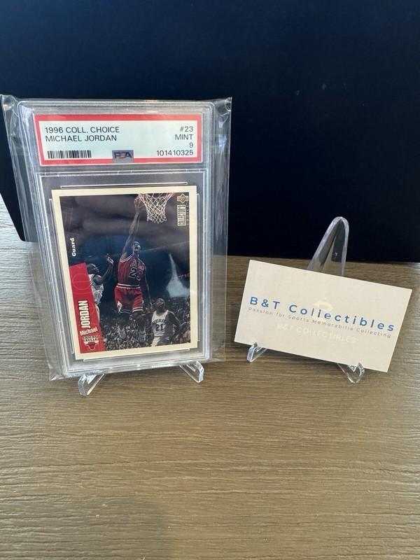 1996 Collector’s Choice #23 Michael Jordan PSA 9 MINT Chicago Bulls HOF GOAT 🔥