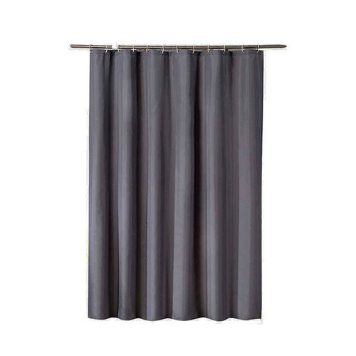 Extra Long Fabric Shower Curtain Waterproof With Hooks Weighted Hem 180x200cm AU - Picture 21 of 23