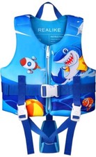 REALIKE Kids Swim Vest Toddler Floaties Adjustable Safety Strap Swimming Small