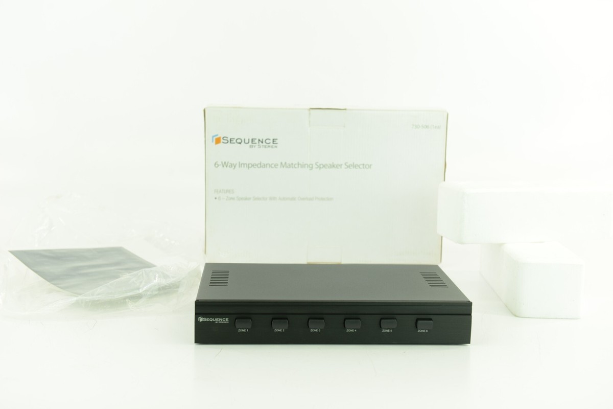 Sequence by Steren 6-Way Impedance Matching Speaker Selector Model 730-506