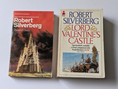 Lot x 2 Robert Silverberg Sci Fi paperbacks Tower of Glass / Valentines Castle