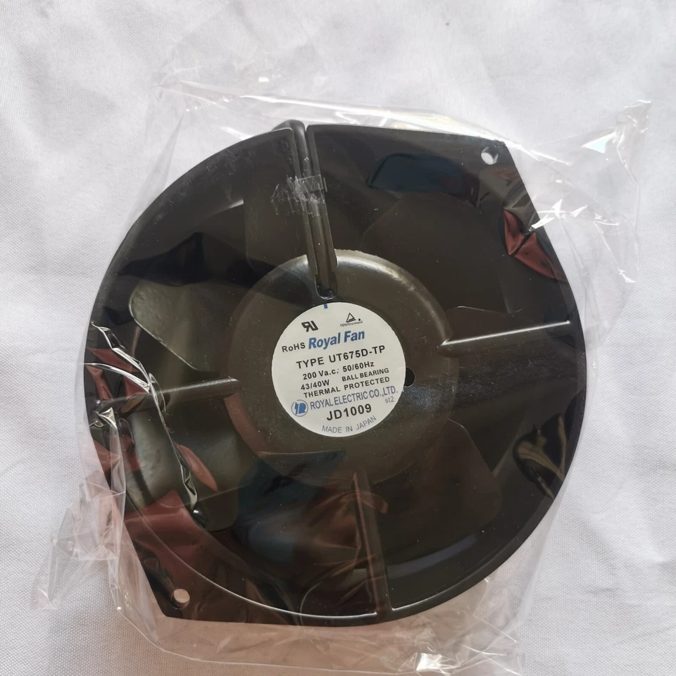 Ventilador original ROYAL FAN UT675D-TP 200V 43/40W 175*150*55 Metal resistente al calor Foto 4 de 4