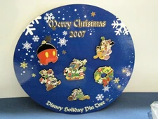 RARE Disney Advent 6 Pin Set 2007 LE1000 Mickey  Mint, Never Displayed - LOOK