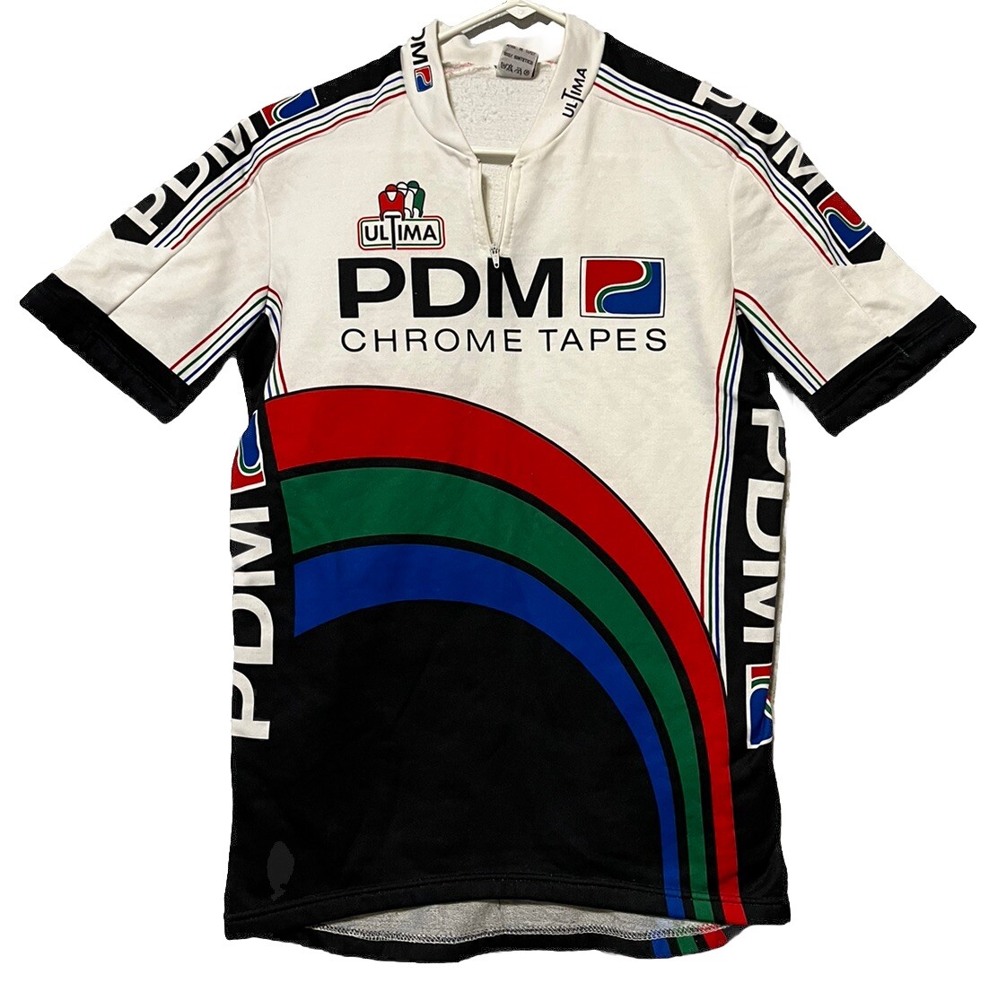 Maillot Cycliste Vintage PDM – Concorde 1987 – Taille XL – Manches Courtes
