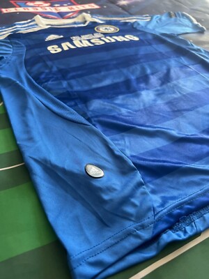 新品 11-12 チェルシー Drogba 11 シャツ 半袖 Didier Drogba 11-12 Chelsea Home UCL Final Retro Jersey #11