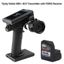 Flysky Noble NB4+ 2.4G 8CH Radio Transmitter FGR4S Receiver for RC Car Boat O7U2