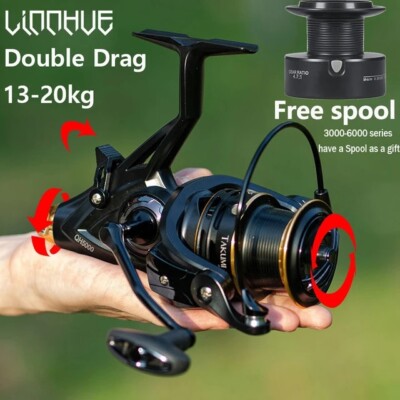 Carp Fishing Reel Strong Double Drag 20kg Carretilha Pesca