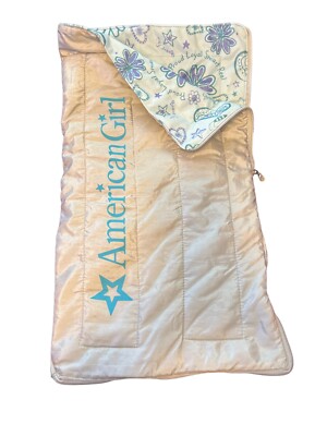 American Girl Doll Cozy Sleepover Sleeping Bag that folds into a bag