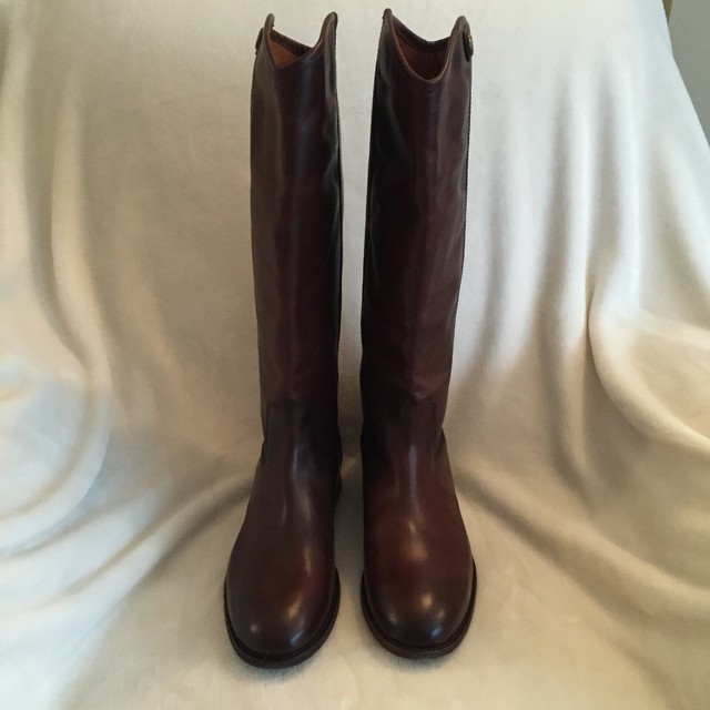 frye melissa button back zip wide calf