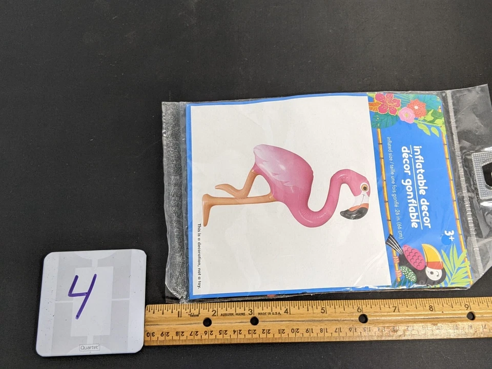 Flamenco Inflable Tiki Luau Decoración Fiesta Playa Tropical 26" Pájaro Foto 3 de 3