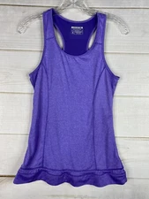Layer 8 Top Womens S Purple Sleeveless Qwick Dry Performance Tank Activewear