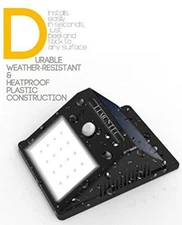 Lemontec Waterproof Wireless Solar Spotlight with Motion Sensor, Pack of 4