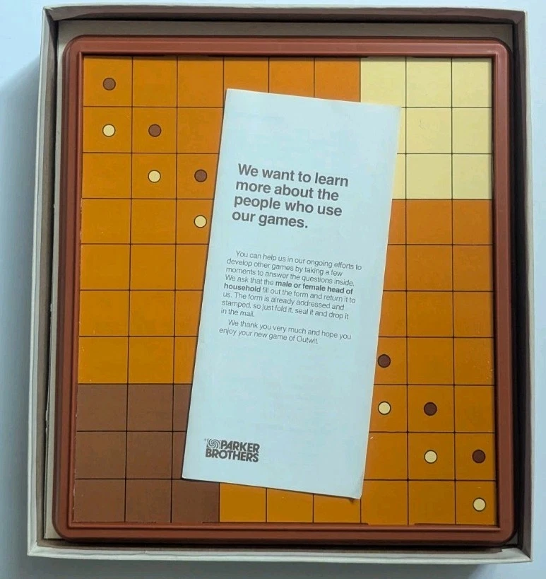 Vintage 1978 Outwit Board Game, Parker Brothers, Complete, Pre-Owned - Image 4 of 4