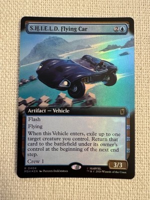 S.H.I.E.L.D. Flying Car - Extended Art Foil R404 MTG Marvel Super Heroes NM
