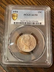 1904 Barber Quarter PCGS AU50