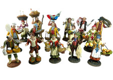 Set Pastori di Cammino in Terracotta Cm 12 - Quantità da Scegliere Presepe