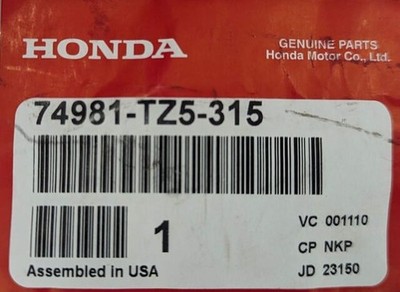 Tailgate Strut 74981-tz5-315 Fits 2016 Acura MDX OEM for sale