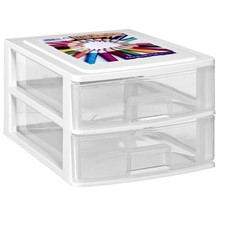 Schubladenbox transparente Schubladen DIN A4 Ordnungssystem Aufbewahrung Drawer