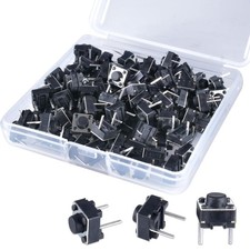 100 Pcs Tact Push Button Switch 2 Pin 6X6X5 Mm Micro Momentary Tactile Switch    
