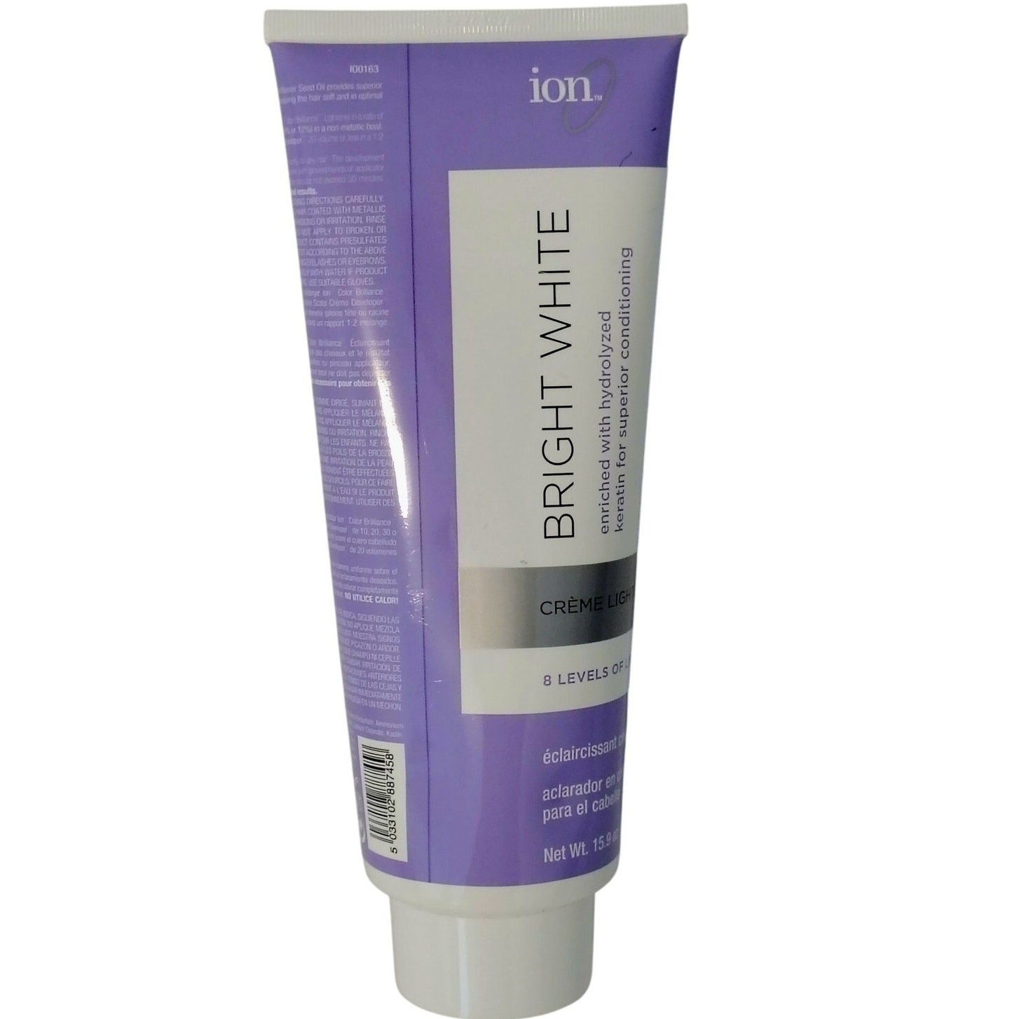 Brilliance Bright White Creme Lightener Keratin Hair Bleach 