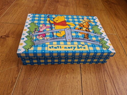 Winnie The Pooh Disney Stationery Box EMPTY Vintage 1999