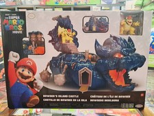 THE SUPER MARIO BROS MOVIE BOWSER'S ISLAND CASTLE PLAYSET w/ BOWSER MINI FIGURE