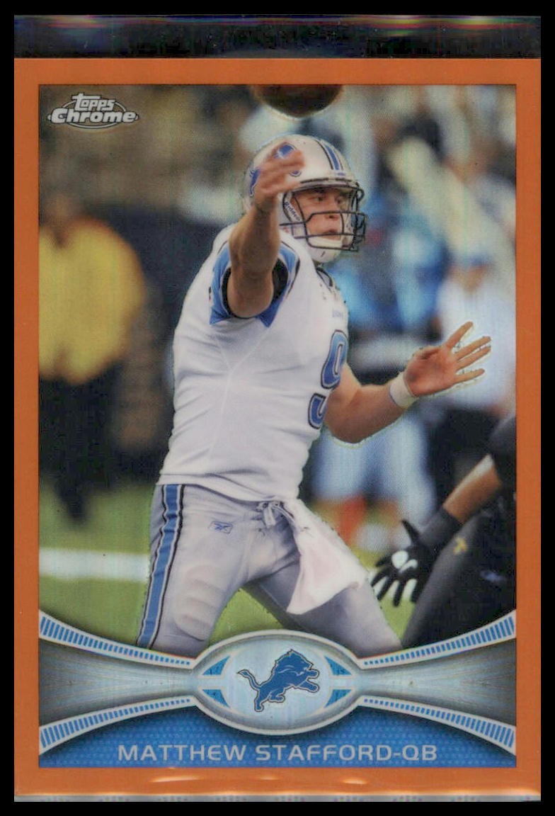 2012 Topps Chrome Matthew Stafford #126