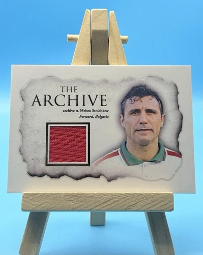 Hristo Stoichkov | 2024 Futera Unique Archive Patch /17 â Bulgaria & Barcelona