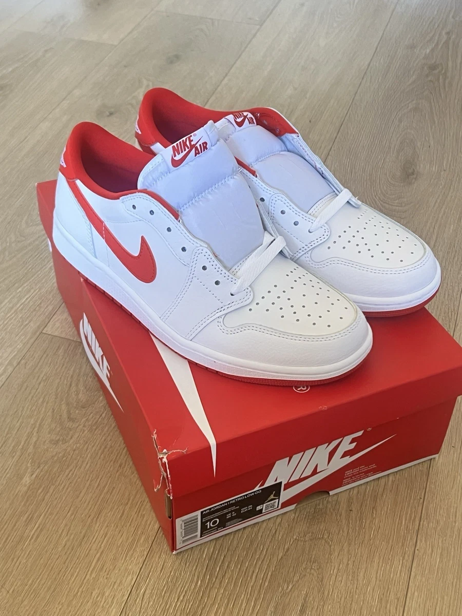 Jordan 1 Low White University Red for sale | eBay