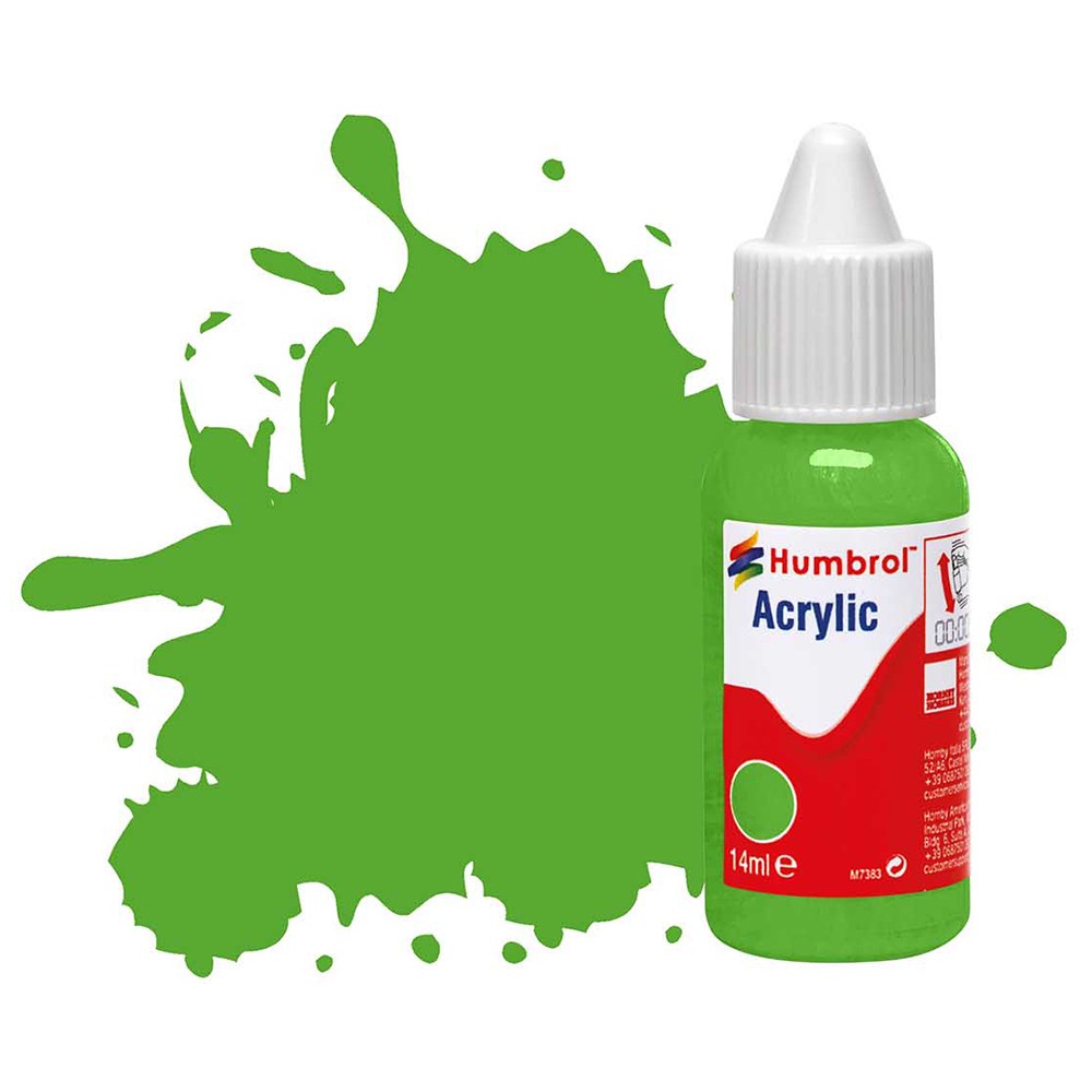 Humbrol Db0208 - No 208 Fl. Green - Acrylic Dropper Bottle 14ml - Image 7