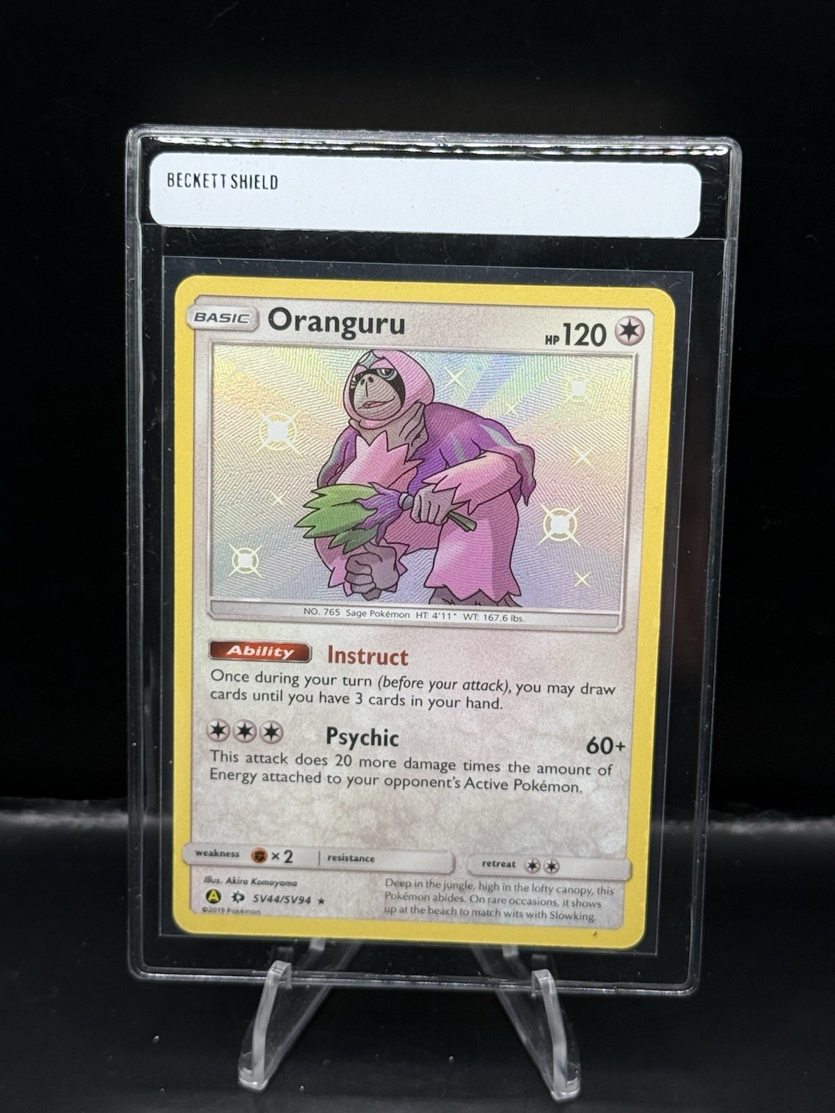 Hidden Fates Shiny Vault Oranguru SV44/SV94 Rare Shiny Pokemon NM/M