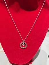 Sterling Silver 18" Round Pendant SP 227