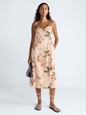 204 - Scoop Sleeveless U-Ring Midi Dress, Size 10