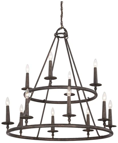 Quoizel Voyager 36" Wide Malaga Chandelier - Picture 4 of 5