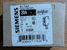 SIEMENS Q120AF N 20A 120/240V 1P NEW ARC FAULT