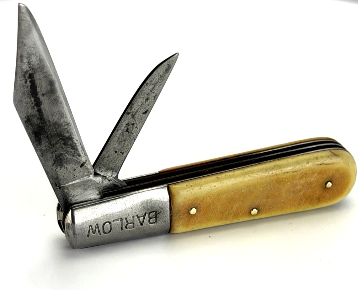 Barlow Plain Pocketknife Collectible Vintage Factory Manufactured