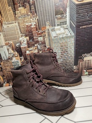 UGG Men's SZ 10 Fallbrook Casual Hiking work Boots Cordovan Moc Toe