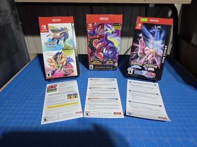 Nintendo Switch Pokemon Sword Shield Scarlet Violet Double Pack BOX ONLY LOT
