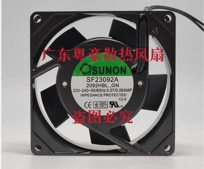 SUNON SF23092A 2092HBL. GN 9225 220V double ball cooling fan