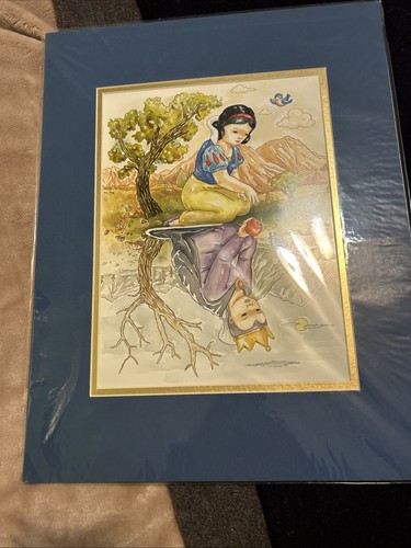 Rare Ming Ong Snow White Matted Print 18” X 13” New! The Fallen & The Fairest - Picture 1 of 6