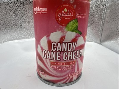 Glade Automatic Spray Refill Freshener Candy Cane Cheer 6.2 Oz Limited Edition