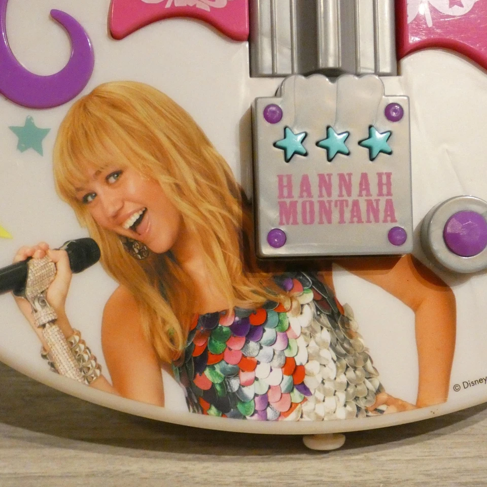 Disney Hannah Montana Movie Toy Guitar Songs Light Up Sound Effects Miley Cyrus - Image 4 of 4