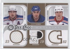 2008-09 O-Pee-Chee Triple Materials Chris Drury Scott Gomez Martin Straka 0f2