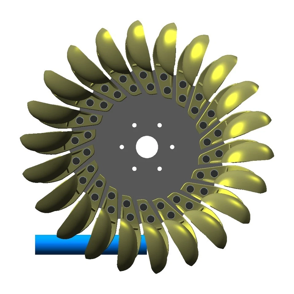 TURBINA PELTON HYDRO GENERATORE IDROELETTRICO wasserad - Bild 4 von 4