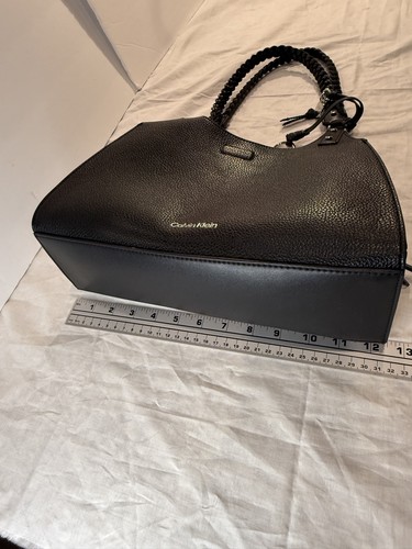 🖤 Elegant Calvin Klein Soft Luxe Black Pebbled Shoulder Bag 🖤Preloved Charm - Picture 22 of 24