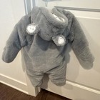 Primark Baby One piece 3-6 Teddy Bear Hat Cotton Lined With Furry Exterior Grey — photo 5