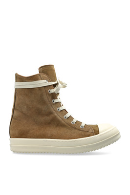 RICK OWENS Temple Borwn High Suede Sneakers New & Authentic
