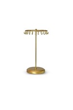 Rotating Necklace Holder Jewelry Display Stand Bracelet Short-gold-13.7inch