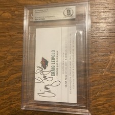 Craig Leipold Signed Autographed Minnesota Wild Businesscard Beckett Authentic